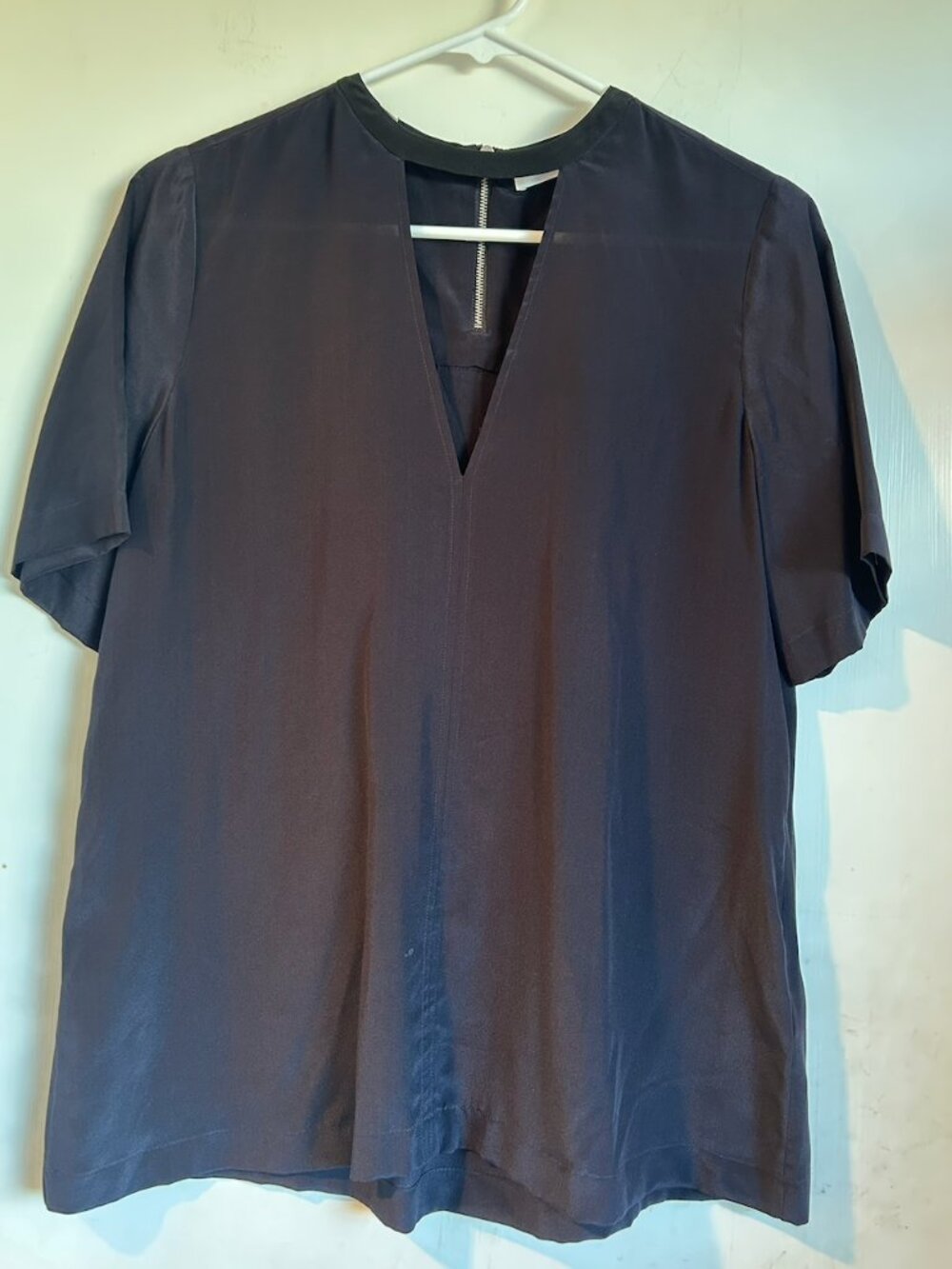 ALC - Black Silk Blouse